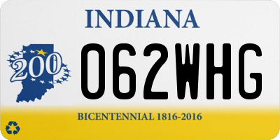 IN license plate 062WHG