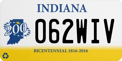 IN license plate 062WIV
