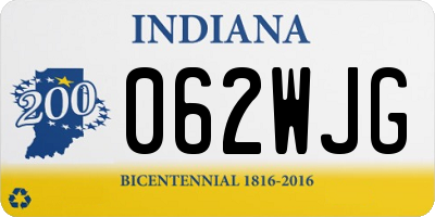 IN license plate 062WJG