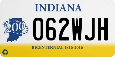 IN license plate 062WJH