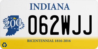 IN license plate 062WJJ