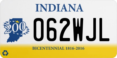 IN license plate 062WJL