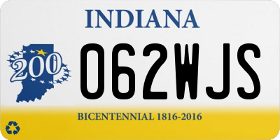 IN license plate 062WJS