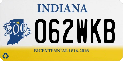 IN license plate 062WKB