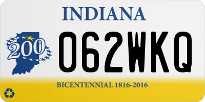 IN license plate 062WKQ