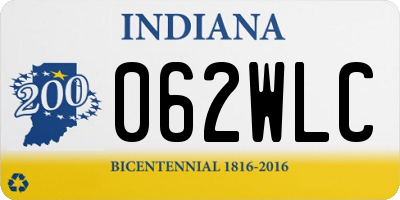 IN license plate 062WLC