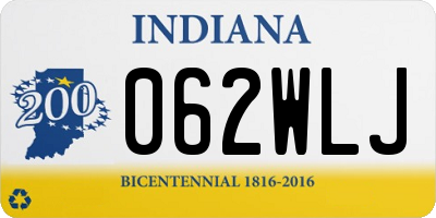 IN license plate 062WLJ