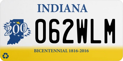 IN license plate 062WLM