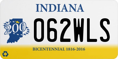 IN license plate 062WLS