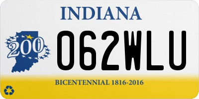 IN license plate 062WLU