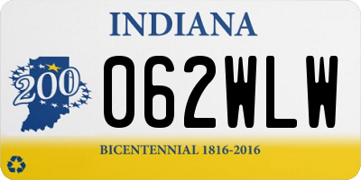 IN license plate 062WLW