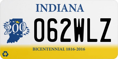 IN license plate 062WLZ