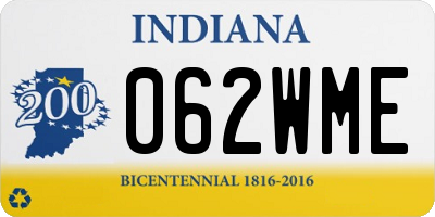 IN license plate 062WME