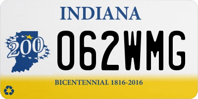 IN license plate 062WMG