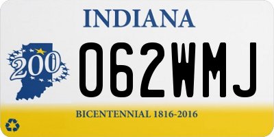 IN license plate 062WMJ