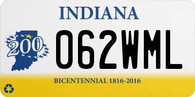 IN license plate 062WML