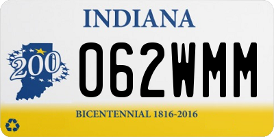 IN license plate 062WMM
