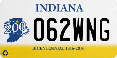 IN license plate 062WNG