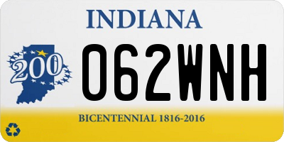 IN license plate 062WNH