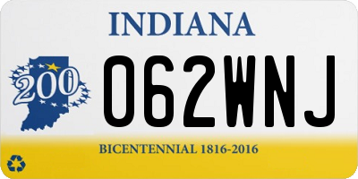 IN license plate 062WNJ