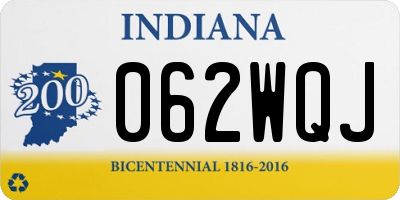 IN license plate 062WQJ