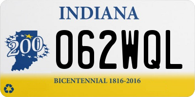 IN license plate 062WQL