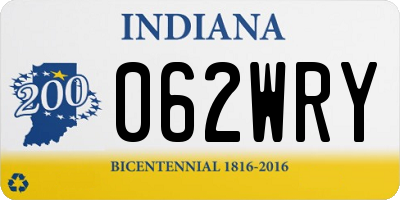 IN license plate 062WRY