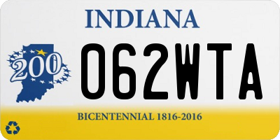 IN license plate 062WTA