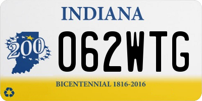 IN license plate 062WTG