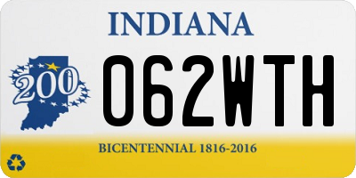 IN license plate 062WTH