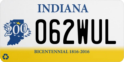 IN license plate 062WUL