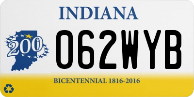 IN license plate 062WYB