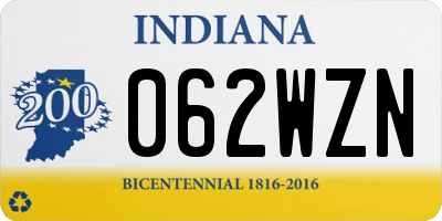 IN license plate 062WZN