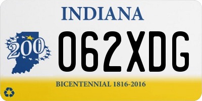 IN license plate 062XDG