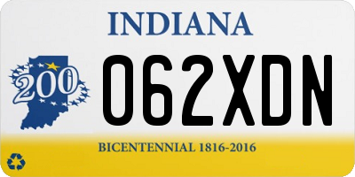 IN license plate 062XDN