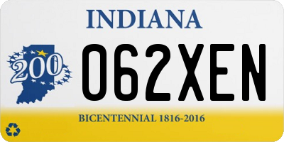 IN license plate 062XEN
