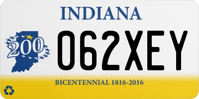 IN license plate 062XEY