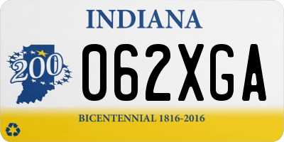 IN license plate 062XGA