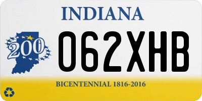 IN license plate 062XHB