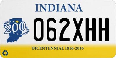 IN license plate 062XHH