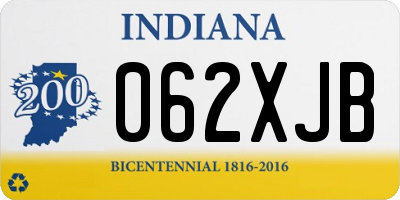 IN license plate 062XJB