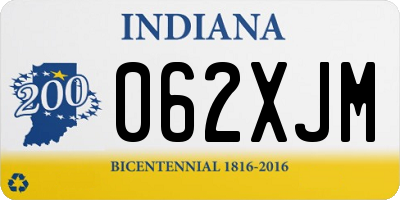 IN license plate 062XJM