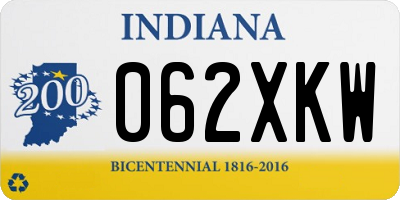 IN license plate 062XKW