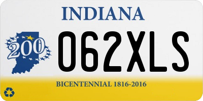 IN license plate 062XLS