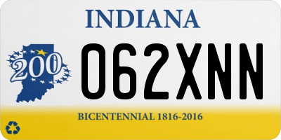 IN license plate 062XNN