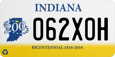 IN license plate 062XOH
