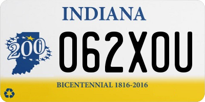 IN license plate 062XOU