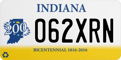 IN license plate 062XRN