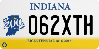 IN license plate 062XTH
