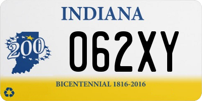 IN license plate 062XY